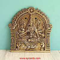 Brass Ashtalakshmi Engraved Wall Plates Set of 8 Pcs - 6 Inch Height