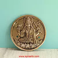 Brass Superfine Ashtalakshmi Engraved Wall Plates Set of 8 Pcs - 4 Inch Height