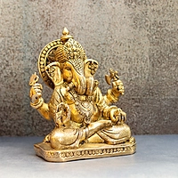 Super Solid Brass Ganesh Idol - 9 Inch Height