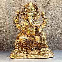 Brass Ganesha Idol - 12 Inch Height