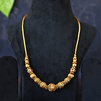 boll with rubi stone neck piece