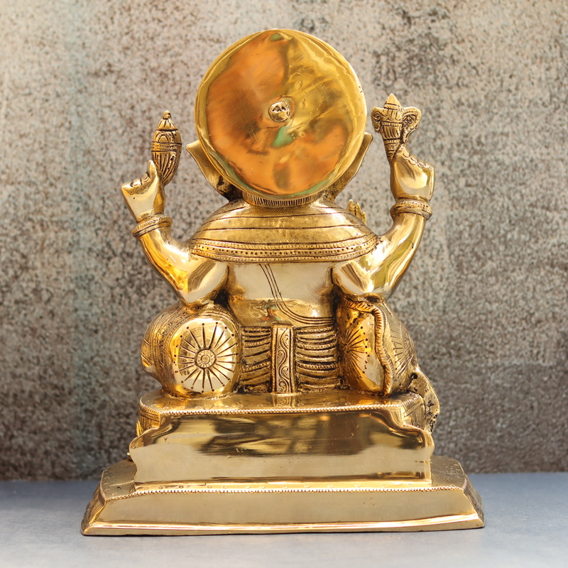Brass Ganesha Idol - 12 Inch Height