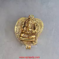 Brass Ganesha Storage Box - 3.5 Inch Length