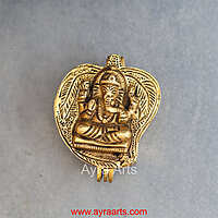 Brass Ganesha Storage Box - 3.5 Inch Length