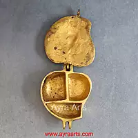 Brass Ganesha Storage Box - 3.5 Inch Length