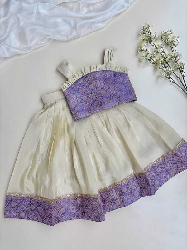 Purple Golden Grace Silk Set