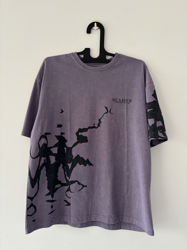 Purple Acid-wash Oversized