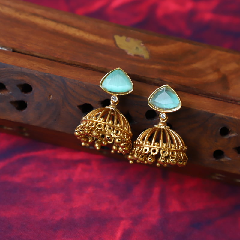 Sparkling Elegance Pink stone and CZ Stone Stud