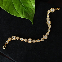 Fancy butterfly design with double layer rosegold bracelet