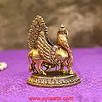 Premium Brass Kamadhenu The Wish-Fulfilling Cow Surabhi Statue - 4 Inch Height