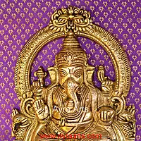 Brass Thiruachi Ganesha Wall Hanging Mount – 11.5