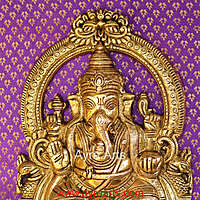 Brass Thiruachi Ganesha Wall Hanging Mount – 11.5