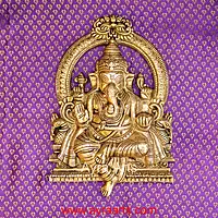 Brass Thiruachi Ganesha Wall Hanging Mount – 11.5