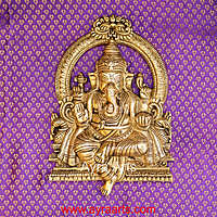 Brass Thiruachi Ganesha Wall Hanging Mount – 11.5