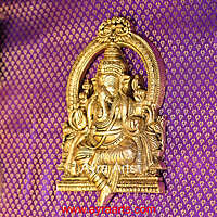 Brass Thiruachi Ganesha Wall Hanging Mount – 11.5