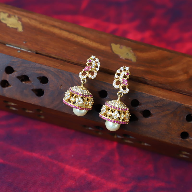 Pink and AD Stone Stud