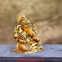 Premium Miniature Lord Ganesh Idol - 2 Inch Height