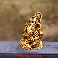 Premium Miniature Lord Ganesh Idol - 2 Inch Height