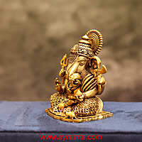 Premium Miniature Lord Ganesh Idol - 2 Inch Height
