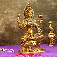 Handcrafted Brass Maa Lakshmi Devi Idol - 12 Inch Height