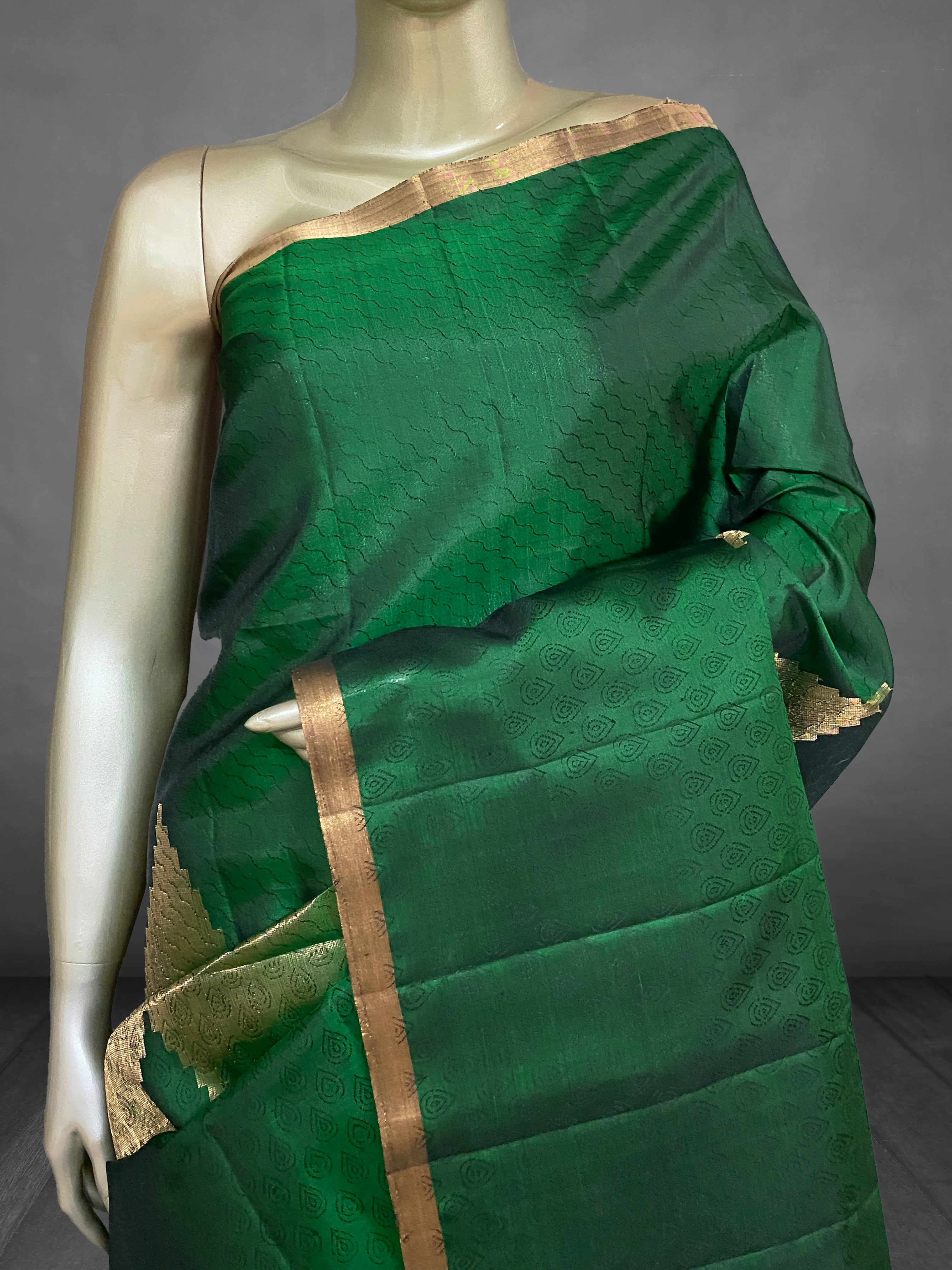 Bhagyam - The Pure Kanchi Silk Saree in Mudras 19210
