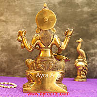 Brass Maa Veena Vadini Saraswati Idol - 12 Inch Height