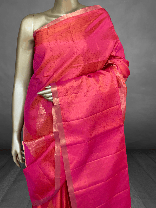 Bhagyam - The Pure Kanchi Silk Saree in Mudras 19209