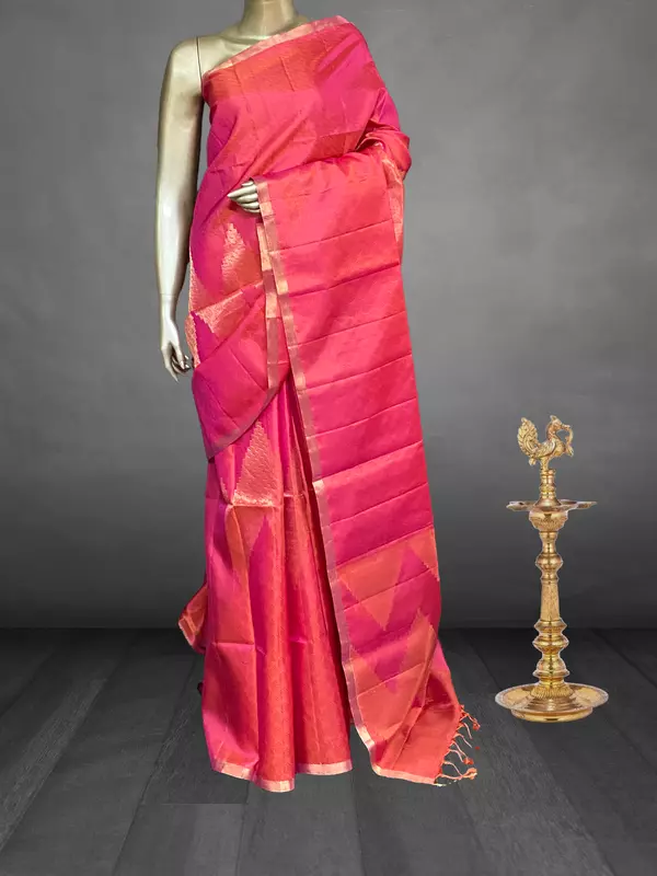 Bhagyam - The Pure Kanchi Silk Saree in Mudras 19209