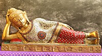 Brass Gautham Buddha In Sleeping Pose - 20 Inch Length