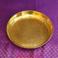 Brass Ganesha Plate For Pooja