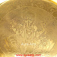 Brass Ganesha Plate For Pooja