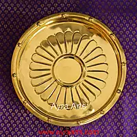 Brass Three Leg Kumcha Plate