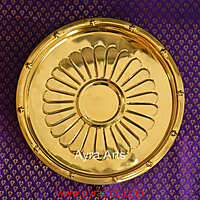 Brass Three Leg Kumcha Plate