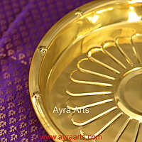 Brass Three Leg Kumcha Plate