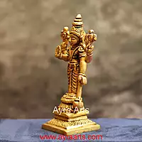 Brass Vishnu Murti Narayan Idol - 4.5 Inch Height