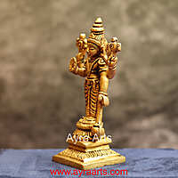 Brass Vishnu Murti Narayan Idol - 4.5 Inch Height
