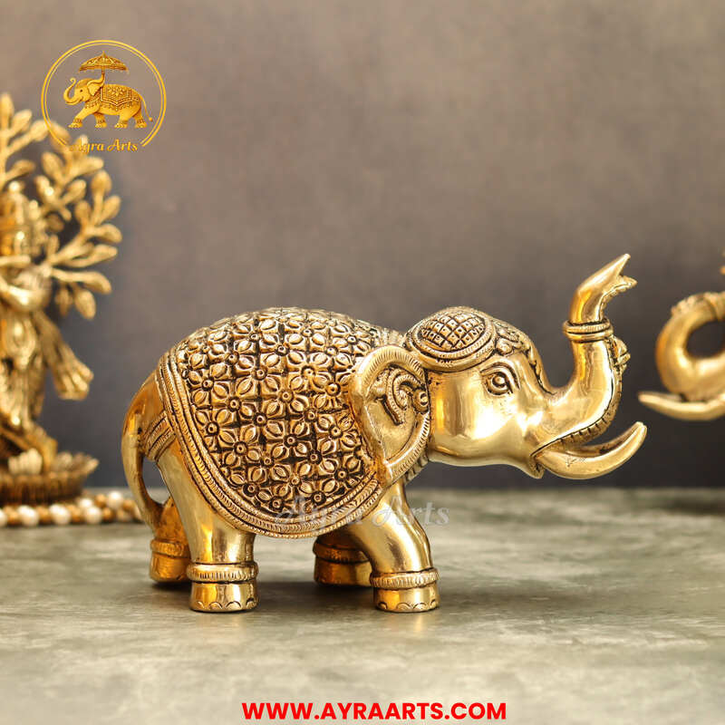 Brass Elephant- 5.5 Inch Height