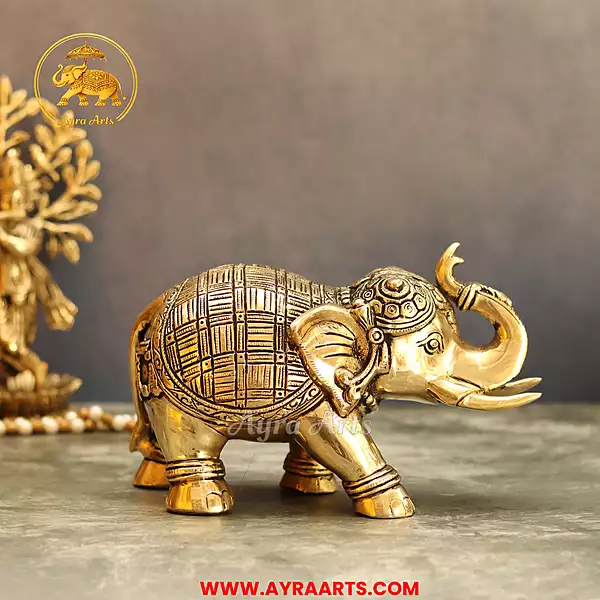 Brass Elephant- 5 Inch Height