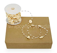 Pearl & Satin Rose String - Multicolour