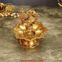 Brass Bird Lamp 6 Inch Height