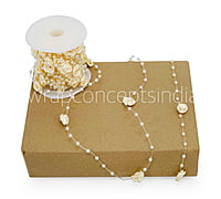 Pearl & Satin Rose String - Multicolour
