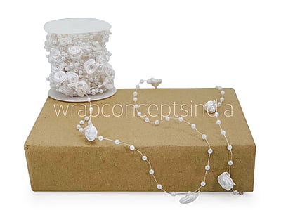 Pearl & Satin Rose String - Multicolour Pearl & Satin Rose String - Multicolour