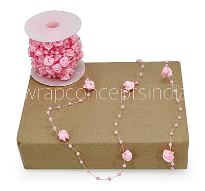 Pearl & Satin Rose String - Multicolour Pearl & Satin Rose String - Multicolour