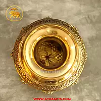 Brass Ashta Lakshmi Kalash 8.2 Inch Height