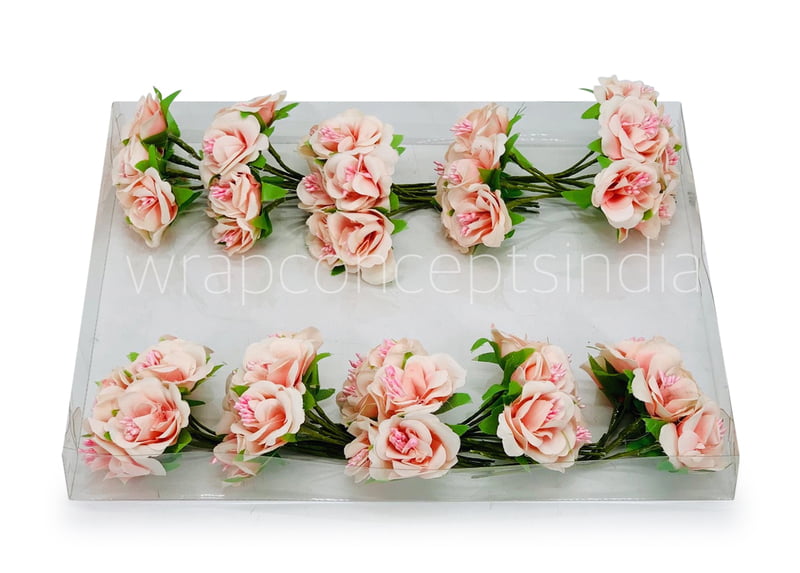 Flowers With Stem -Peach