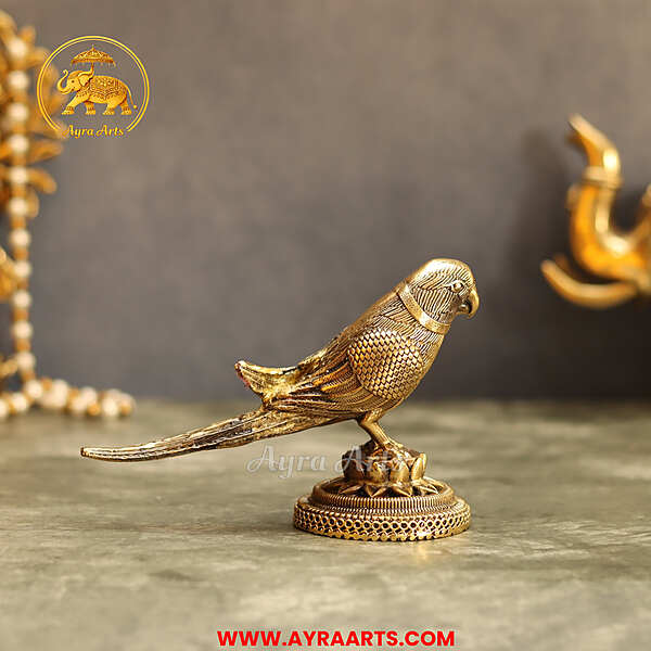 Premium Brass Parrot - 4 Inch Height