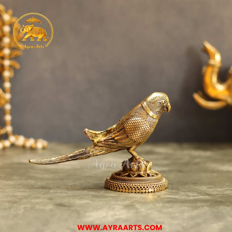 Premium Brass Parrot - 4 Inch Height