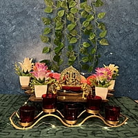 Elephant + Ganesh Gold  Colour Combo