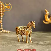 Premium Brass Horse  - 4.5 Inch Length