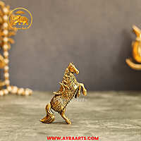 Premium Brass Horse Lifting Front Legs - 3.5 Inch Height